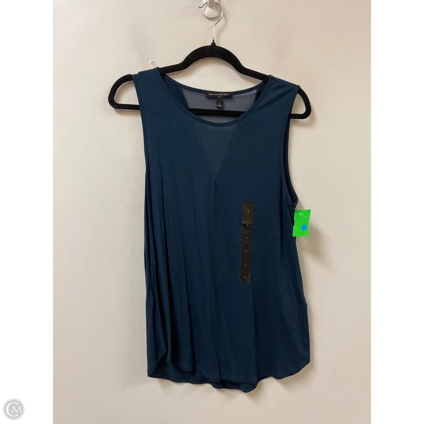 Top Sleeveless By Banana Republic In Blue, Size: S