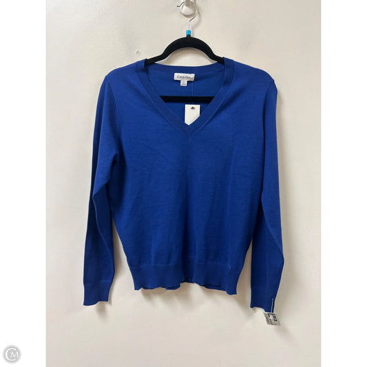 Sweater By Calvin Klein In Blue, Size: S