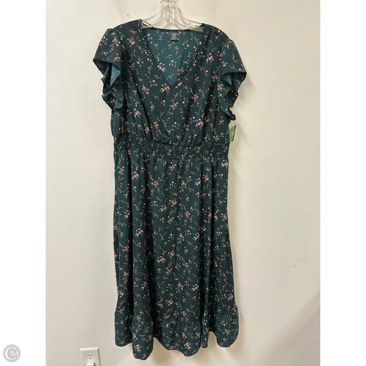 Dress Casual Maxi By Shein In Green, Size: 2x