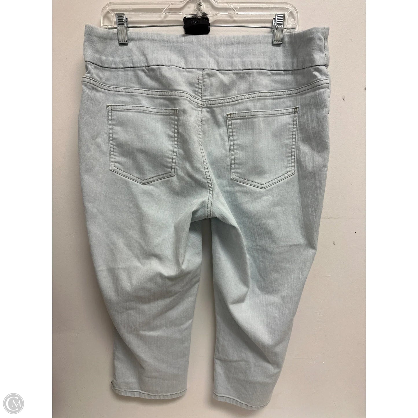 Capris By Chicos In Blue Denim, Size: 10