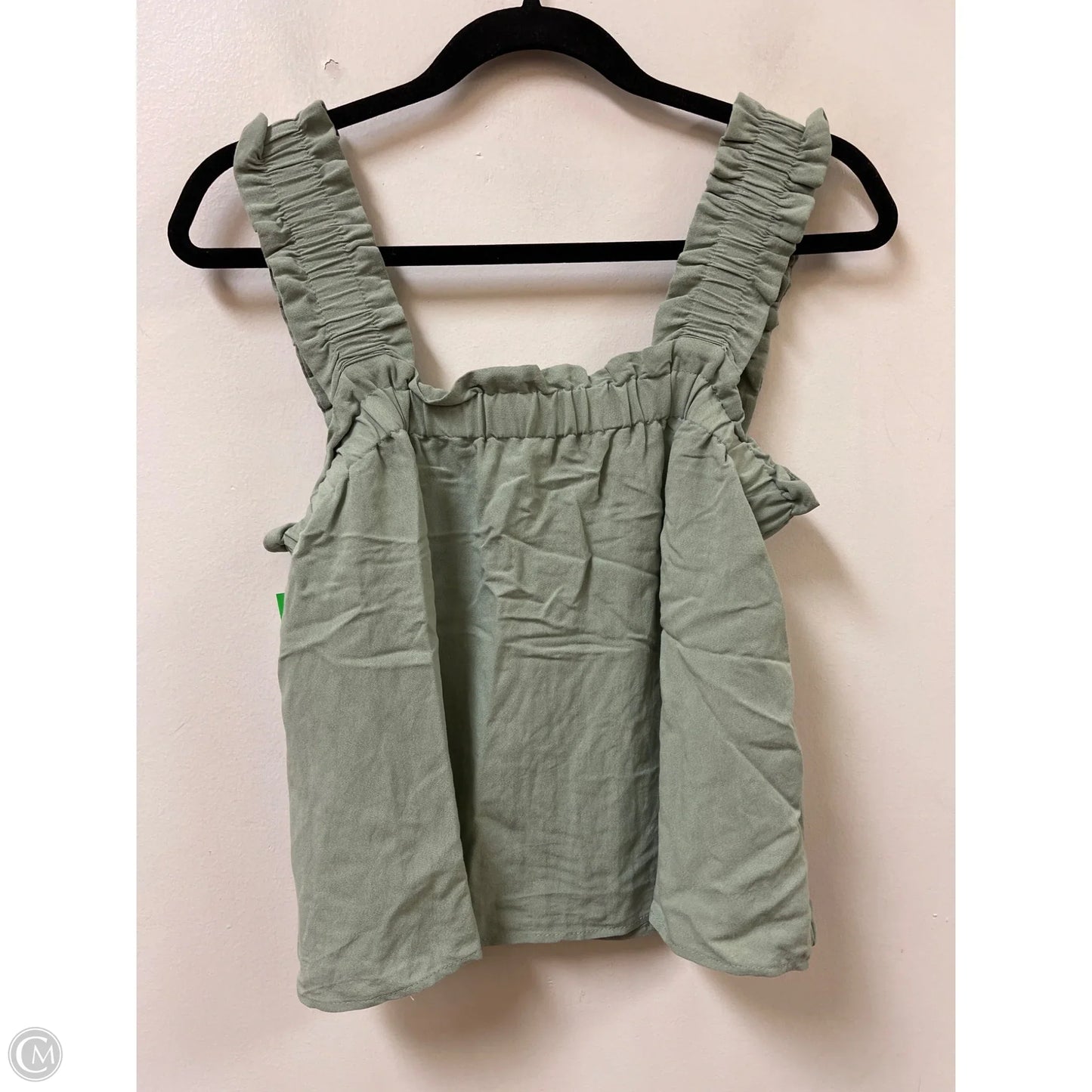 Top Sleeveless By Blu Pepper In Green, Size: M