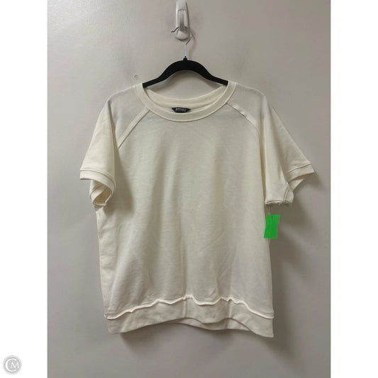 Top Short Sleeve By Buffalo David Bitton In Cream, Size: M