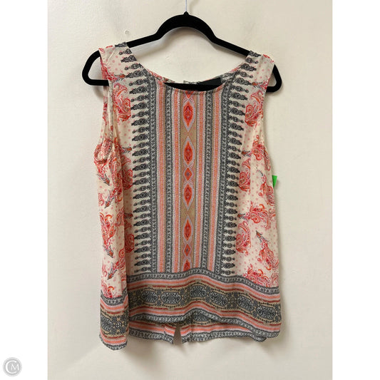 Top Sleeveless By Cynthia Rowley In Red, Size: Xl