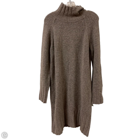 Dress Casual Midi By Banana Republic In Grey, Size: L