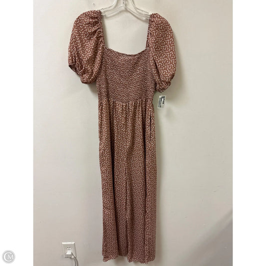 Jumpsuit By Clothes Mentor In Brown, Size: S