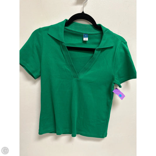 Top Short Sleeve By Old Navy In Green, Size: M