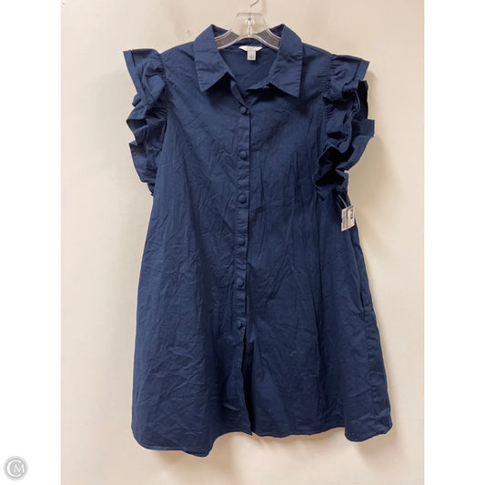 Dress Casual Midi By Crown And Ivy In Navy, Size: L