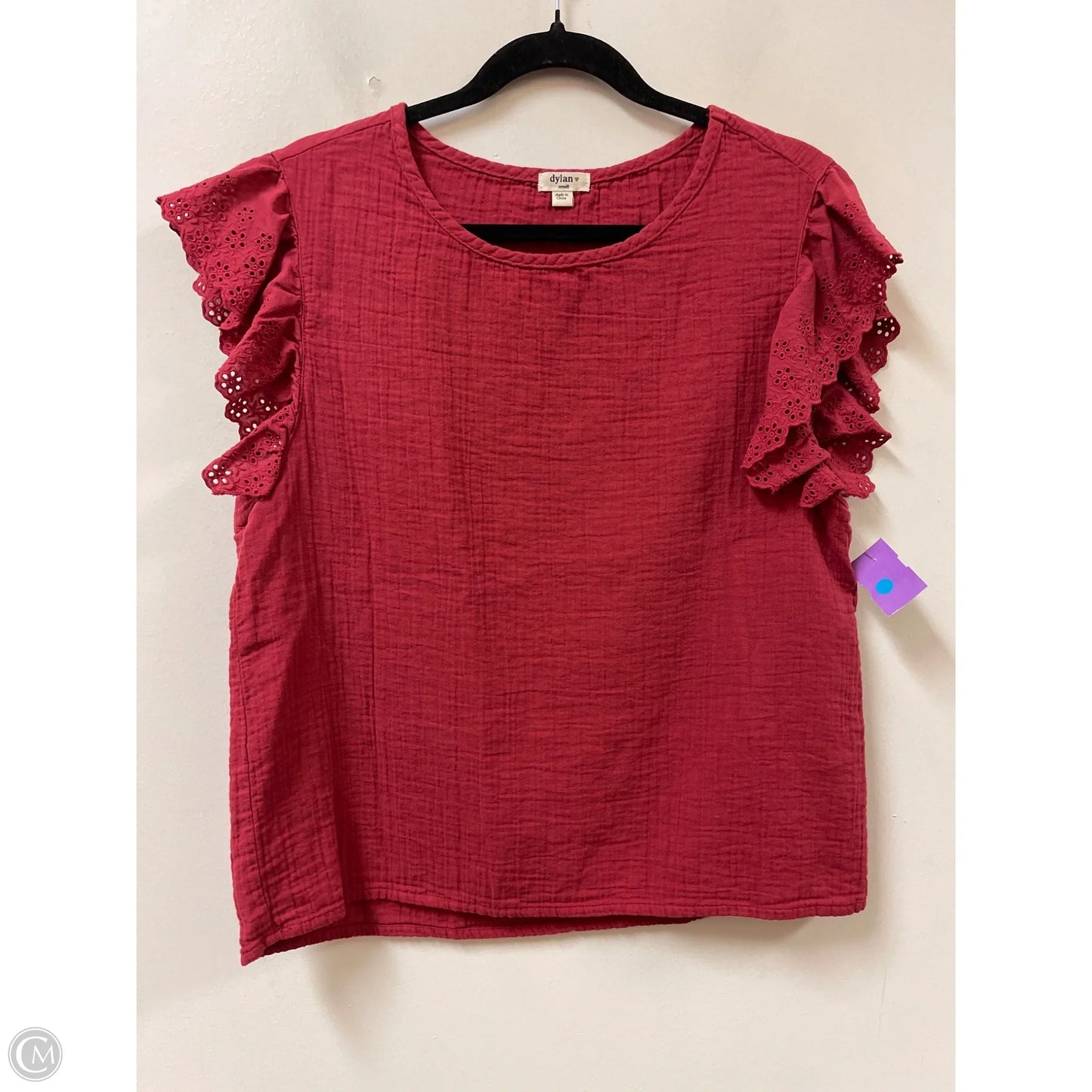 Top Short Sleeve By Dylan In Red, Size: S