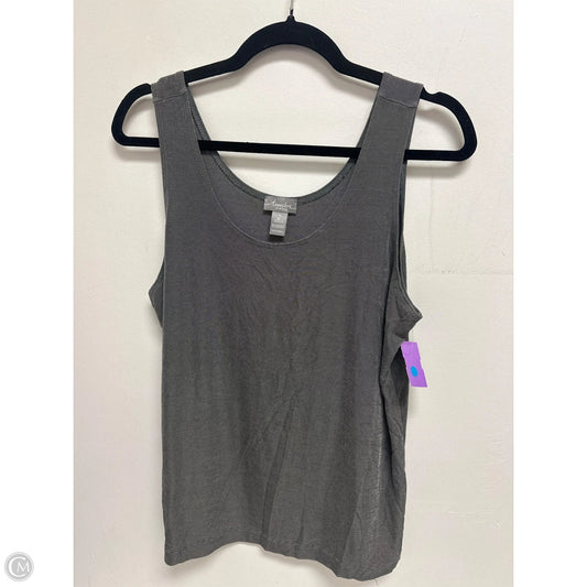 Tank Top By Chicos In Grey, Size: L
