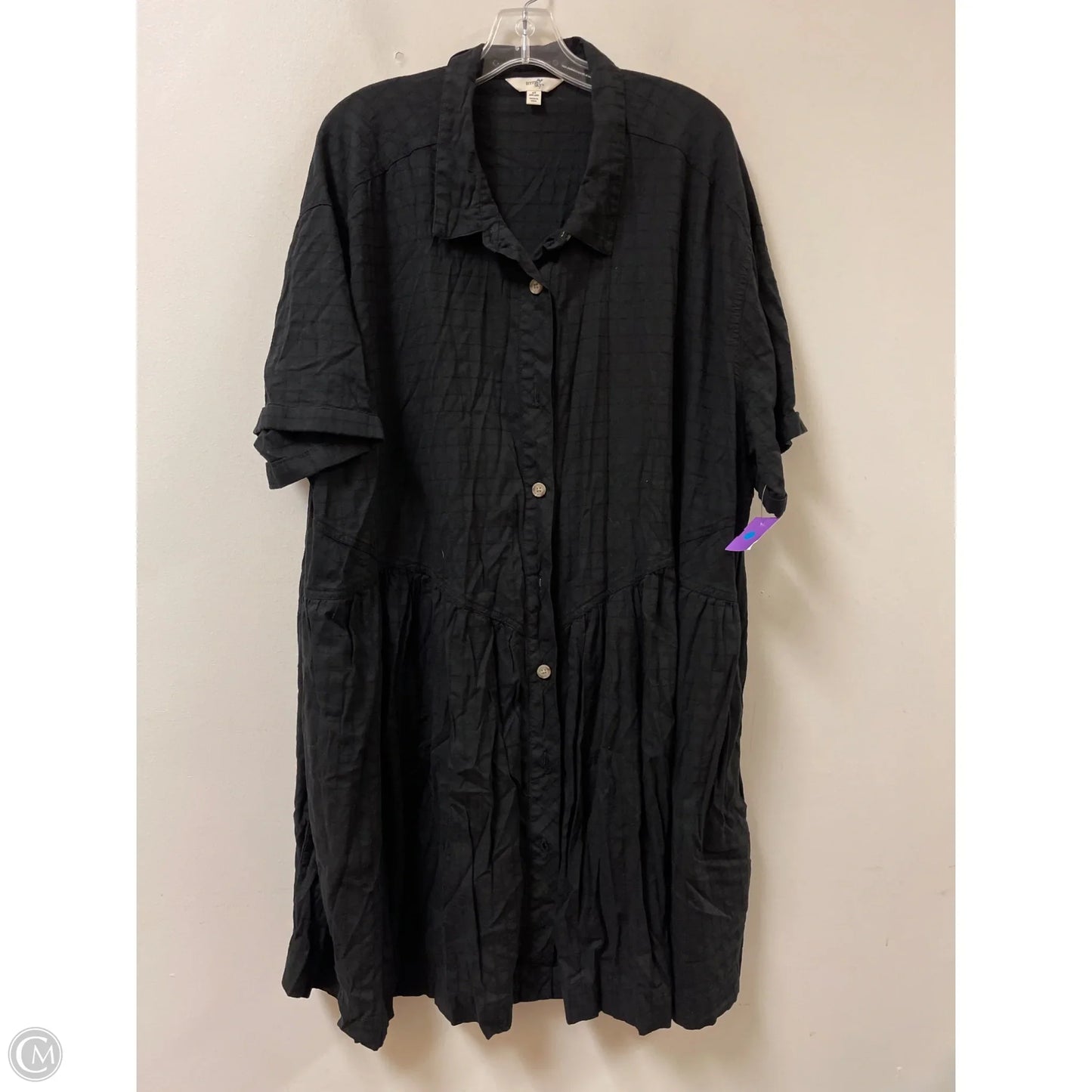 Dress Casual Midi By Terra & Sky In Black, Size: 4x
