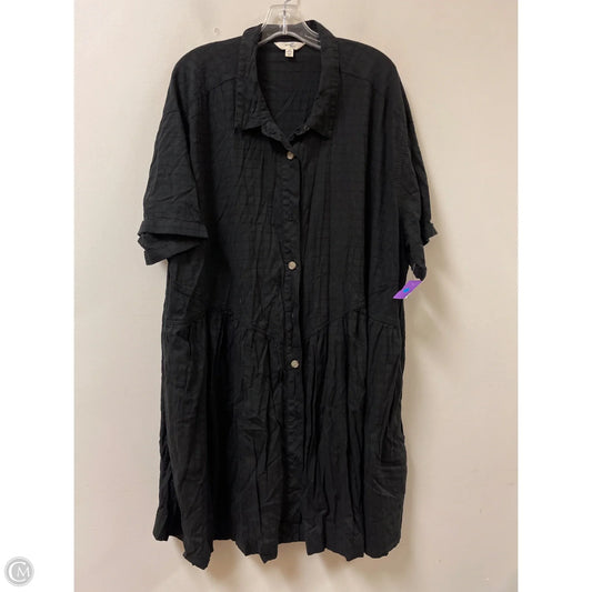 Dress Casual Midi By Terra & Sky In Black, Size: 4x
