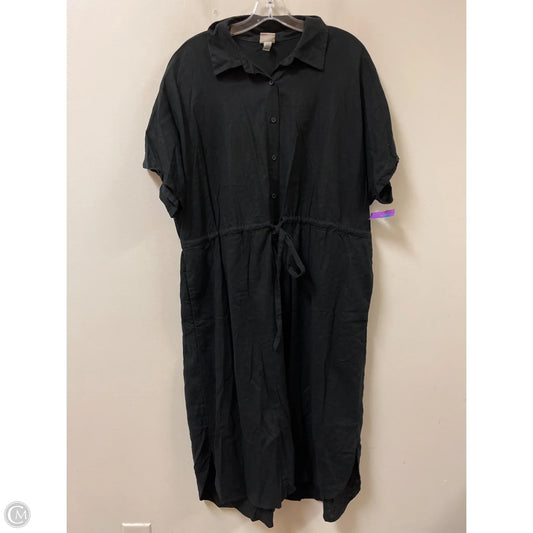 Dress Casual Maxi By A New Day In Black, Size: 1x