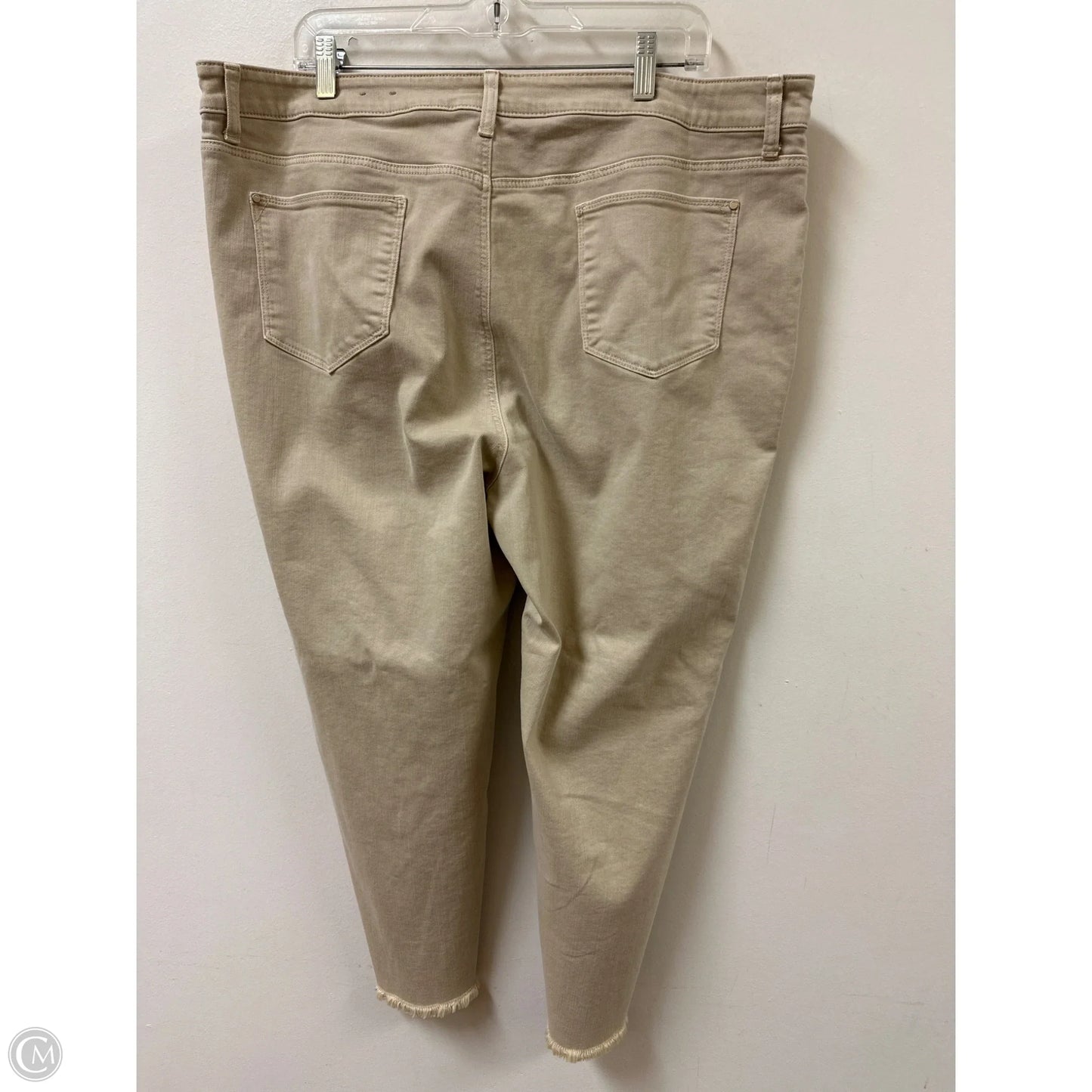 Jeans Straight By Chicos In Tan, Size: 26