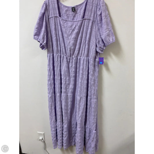 Dress Casual Maxi By Shein In Purple, Size: 3x