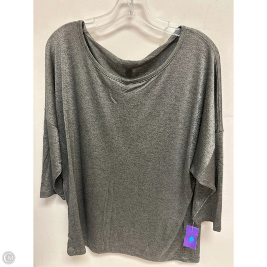 Top Long Sleeve By Vince Camuto In Grey, Size: Xl