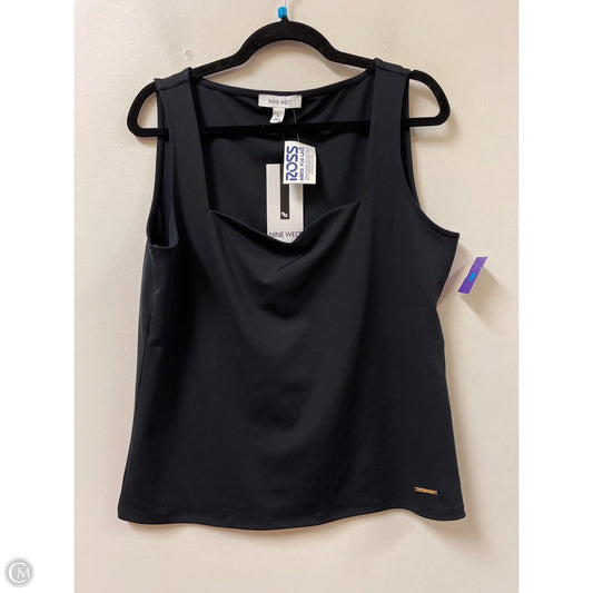 Top Sleeveless By Nine West In Black, Size: Xl