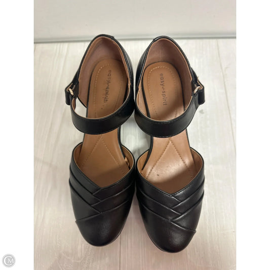 Shoes Heels Block By Easy Spirit In Black, Size: 7.5