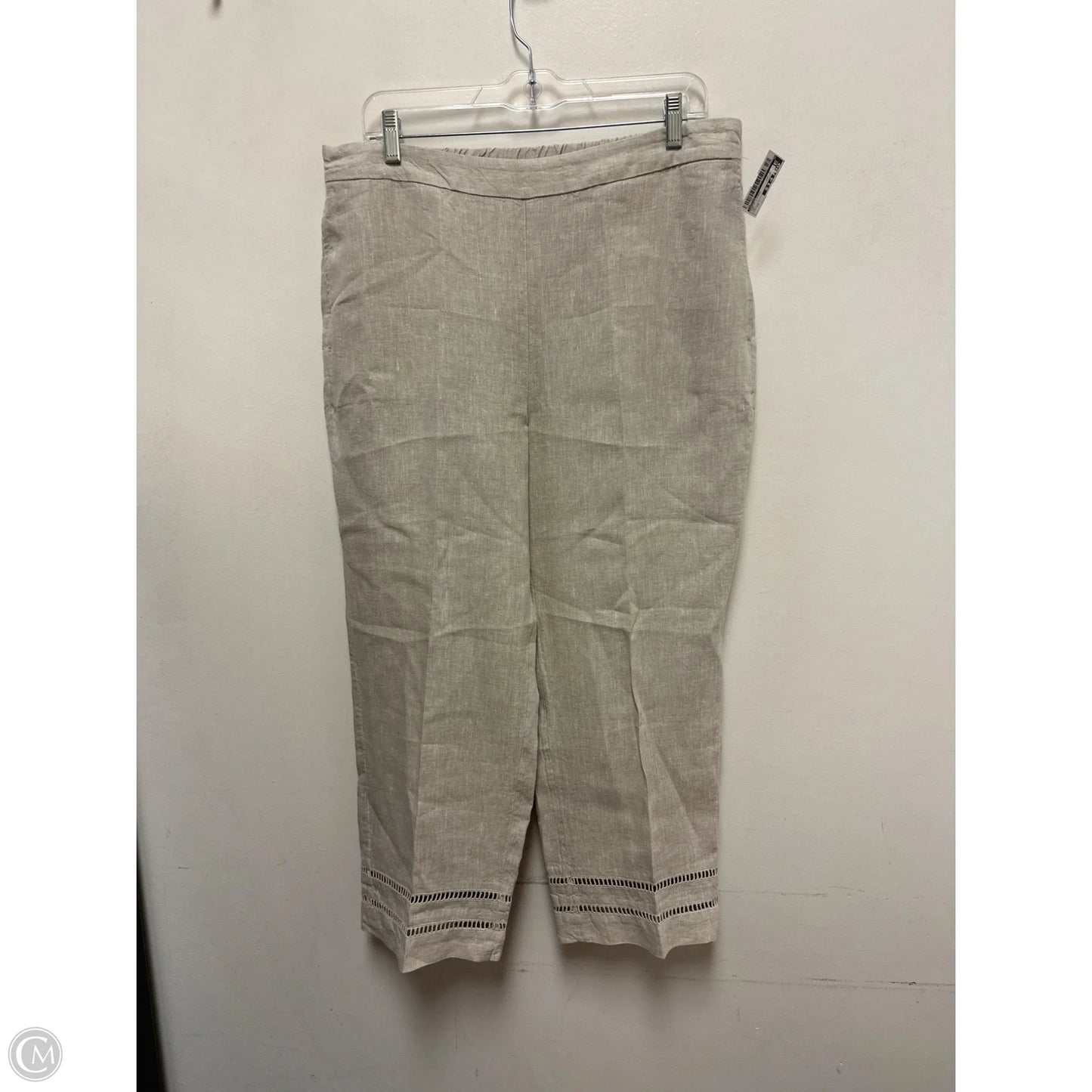 Pants Linen By Chicos In Tan, Size: 10