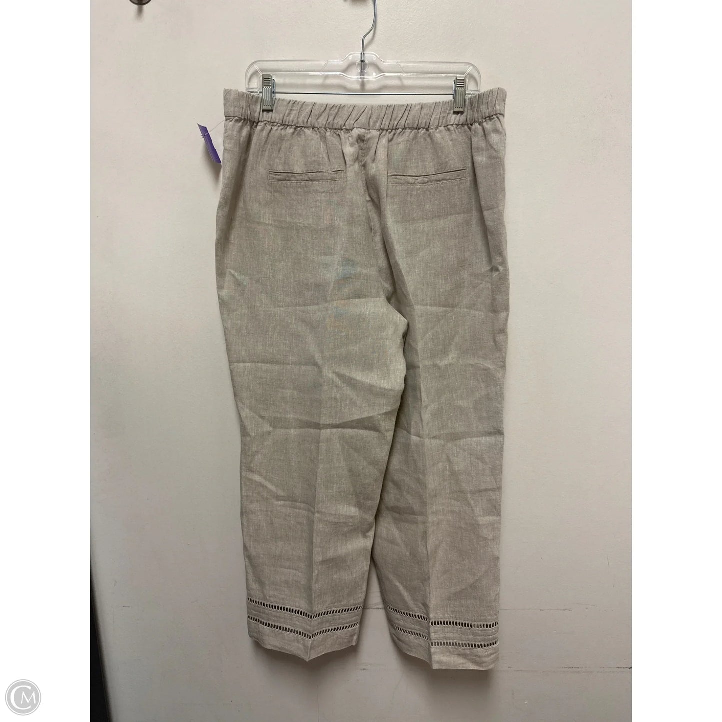 Pants Linen By Chicos In Tan, Size: 10