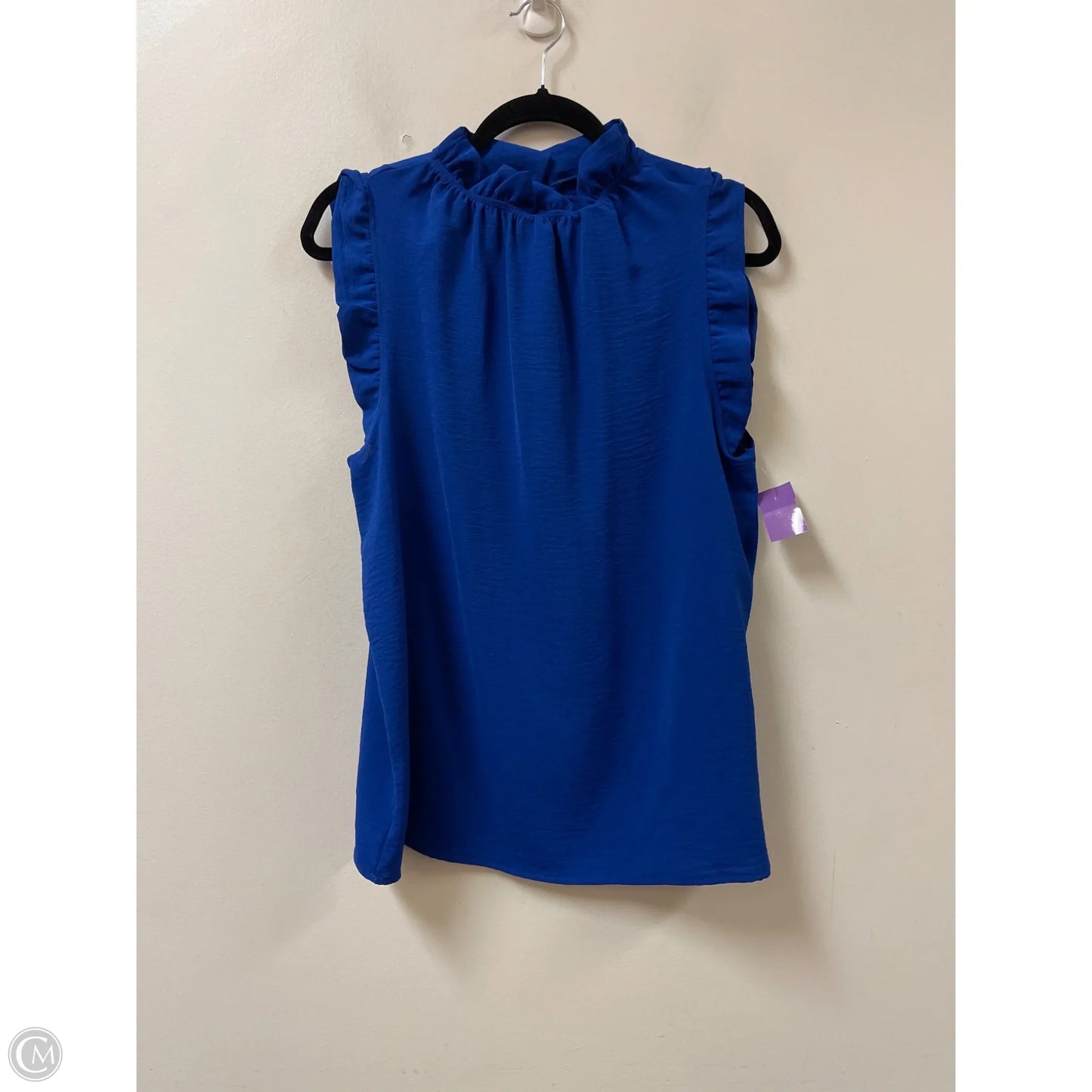 Top Sleeveless By Clothes Mentor In Blue, Size: L