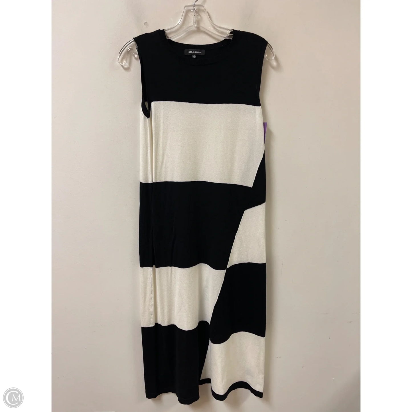 Dress Casual Maxi By 525 America In Black & White, Size: Xs