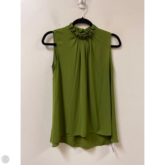 Top Sleeveless By Ann Taylor In Green, Size: Xs