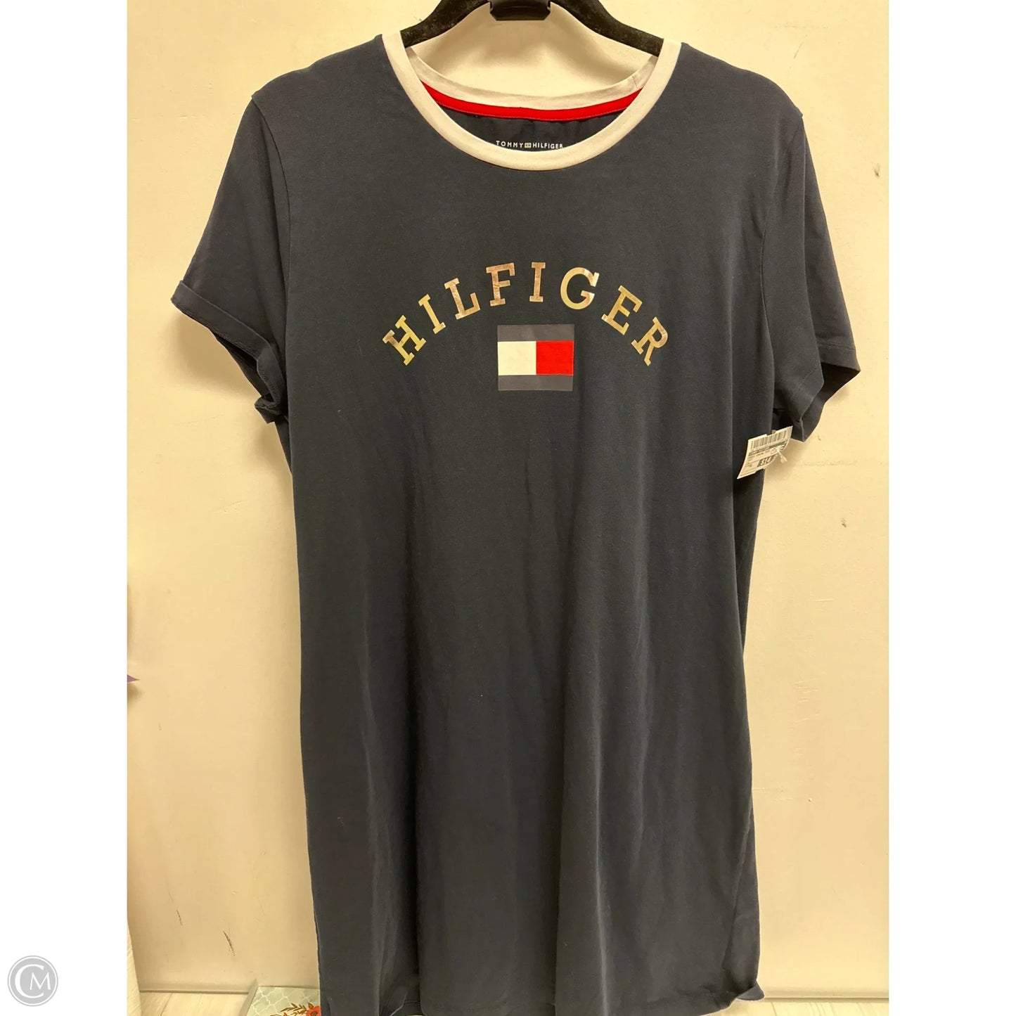 Dress Casual Midi By Tommy Hilfiger In Navy, Size: Xl