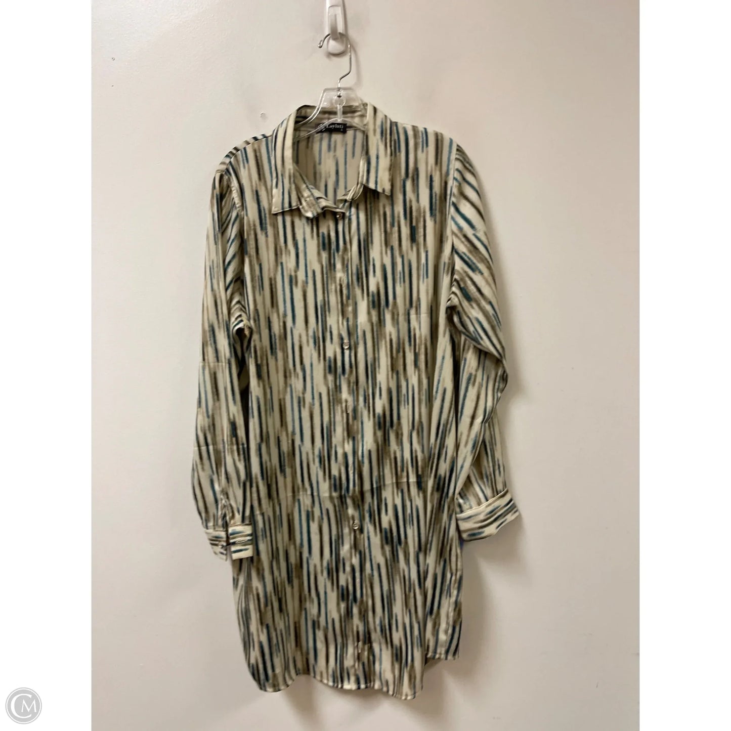 Dress Casual Midi By Clothes Mentor In Cream, Size: L