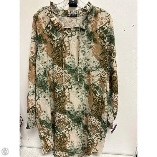 Dress Casual Midi By Clothes Mentor In Green, Size: L