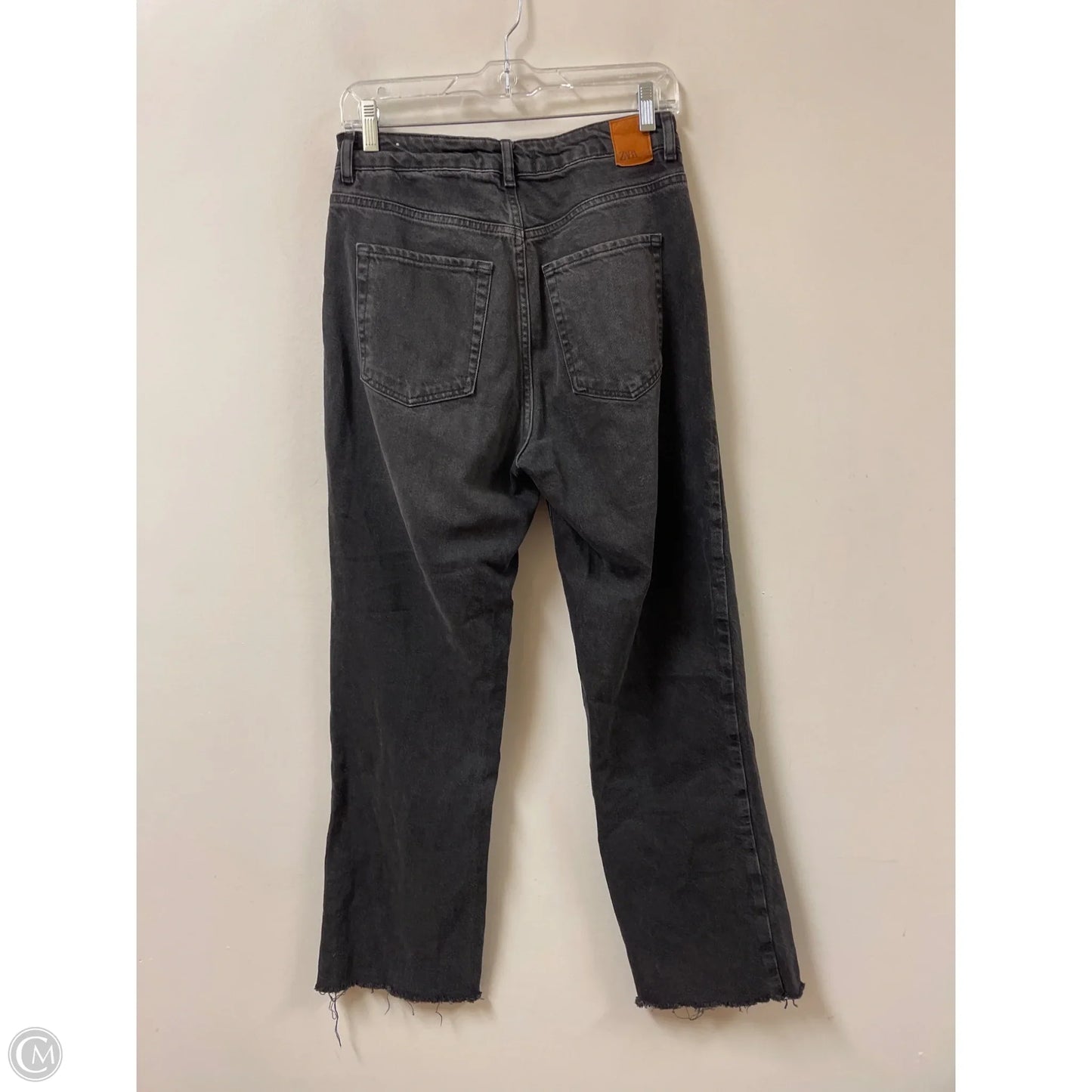 Jeans Straight By Zara In Black, Size: 6