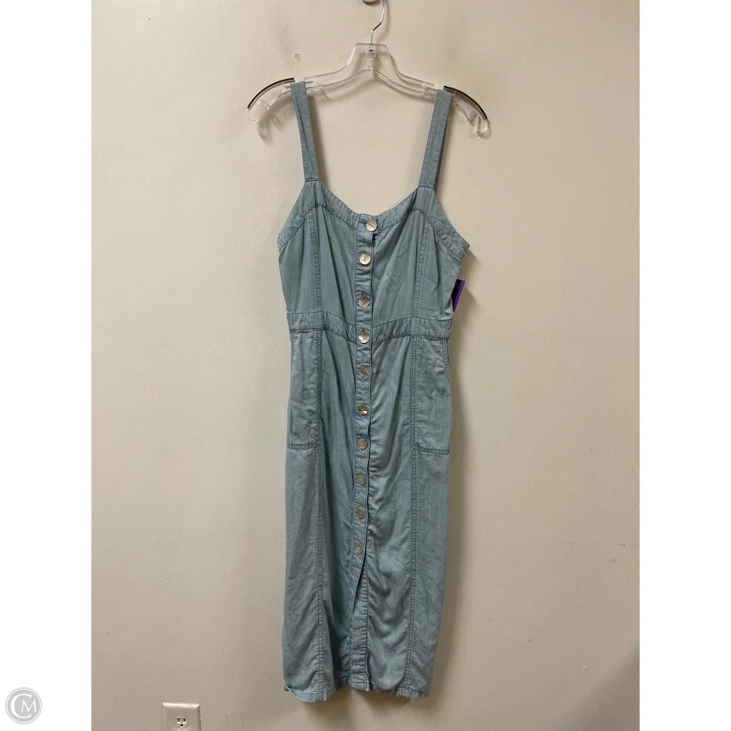 Dress Casual Midi By Love Stitch In Blue Denim, Size: S
