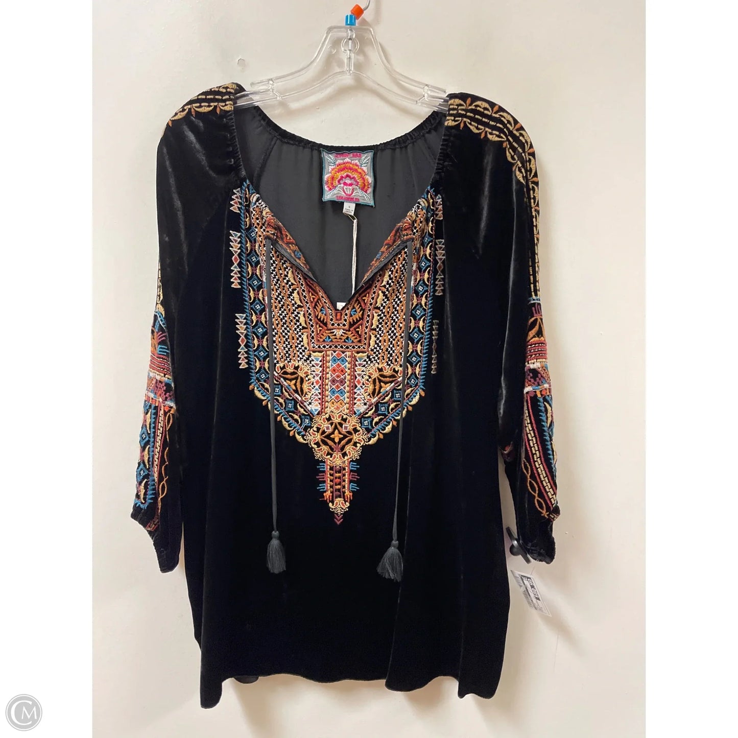Top Long Sleeve By Johnny Was In Black, Size: S