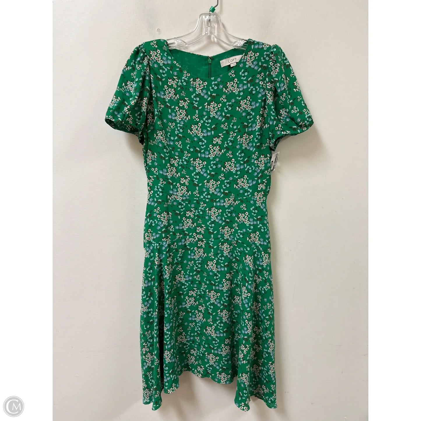 Dress Casual Midi By Loft In Green, Size: S