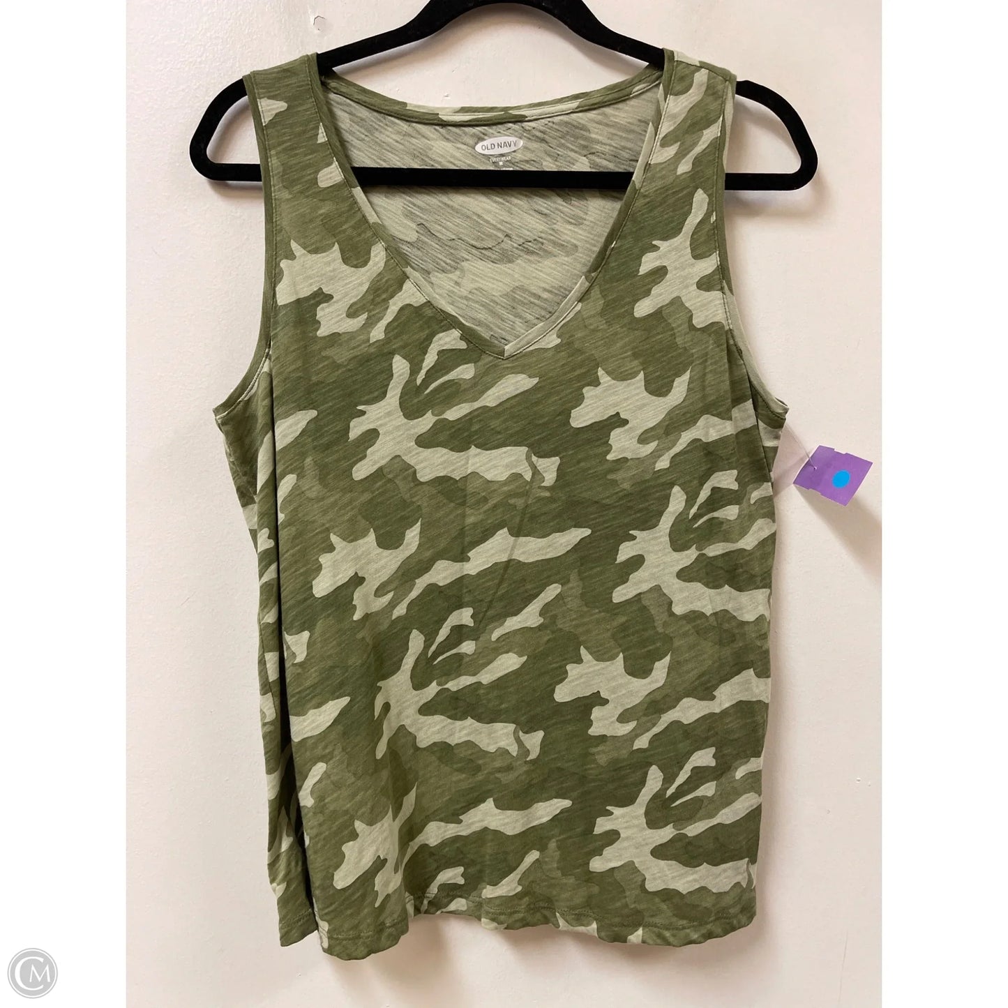 Top Sleeveless By Old Navy In Camouflage Print, Size: M