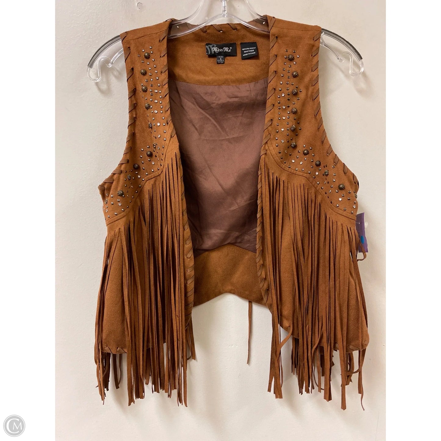 Vest Other By Miss Me In Brown, Size: S