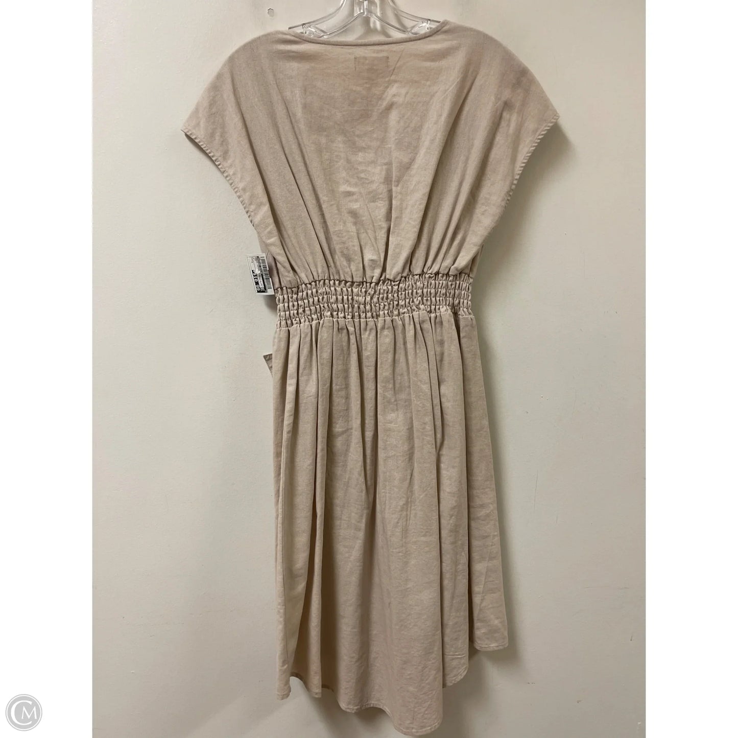Dress Casual Midi By Morgan Taylor In Tan, Size: S