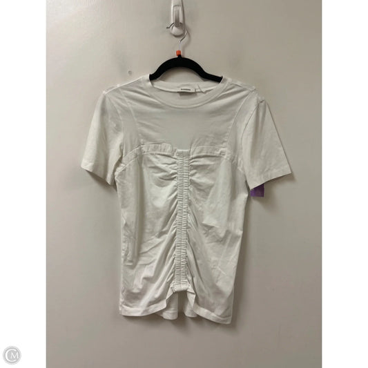 Top Short Sleeve Designer By Sandro In White, Size: S