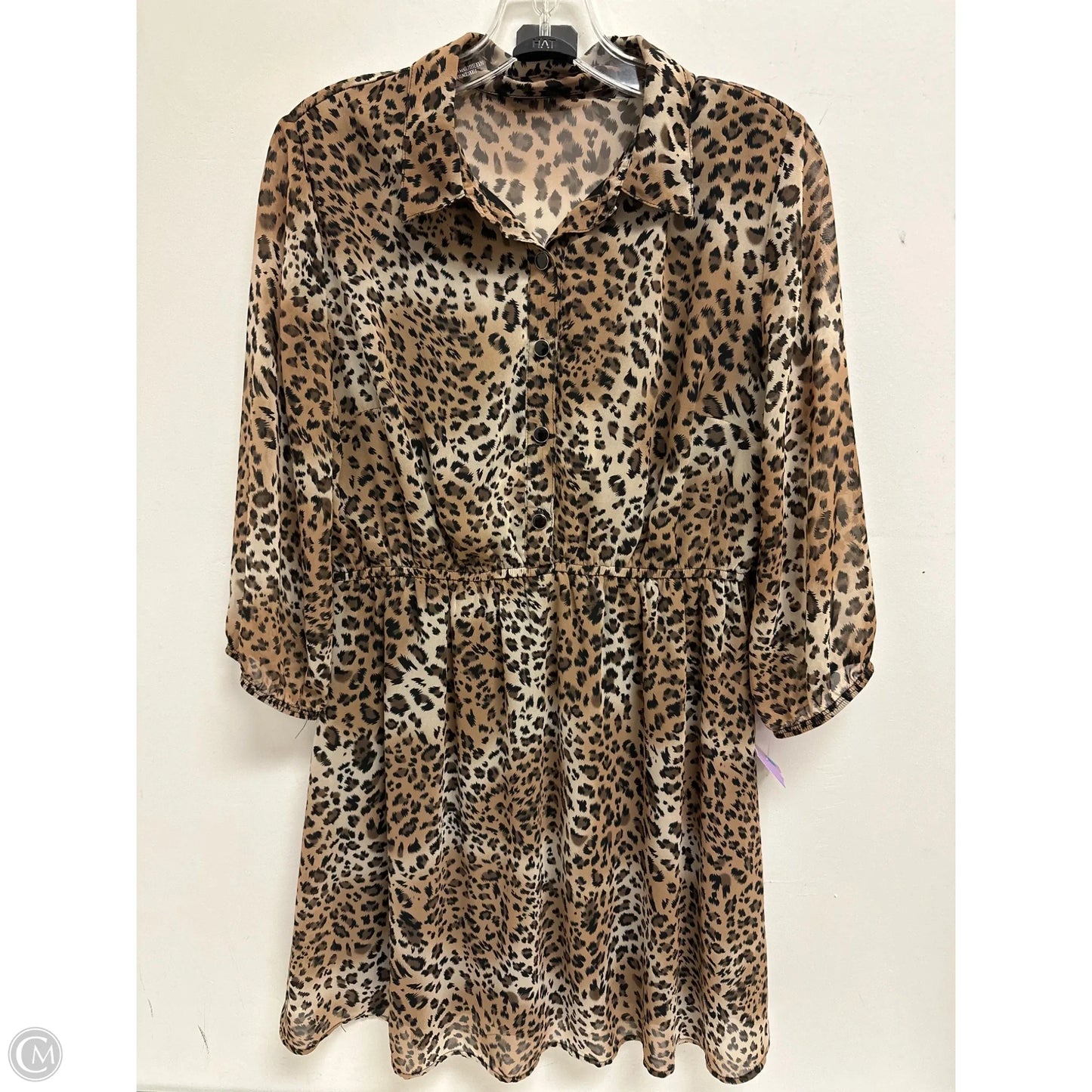 Dress Casual Short By Delicious In Animal Print, Size: Xl