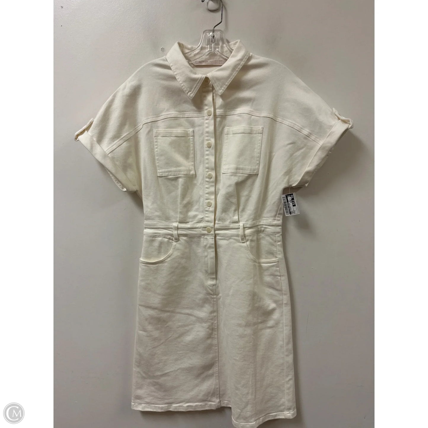 Dress Casual Midi By Clothes Mentor In Cream, Size: M