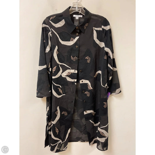 Dress Casual Midi By Chicos In Black, Size: S