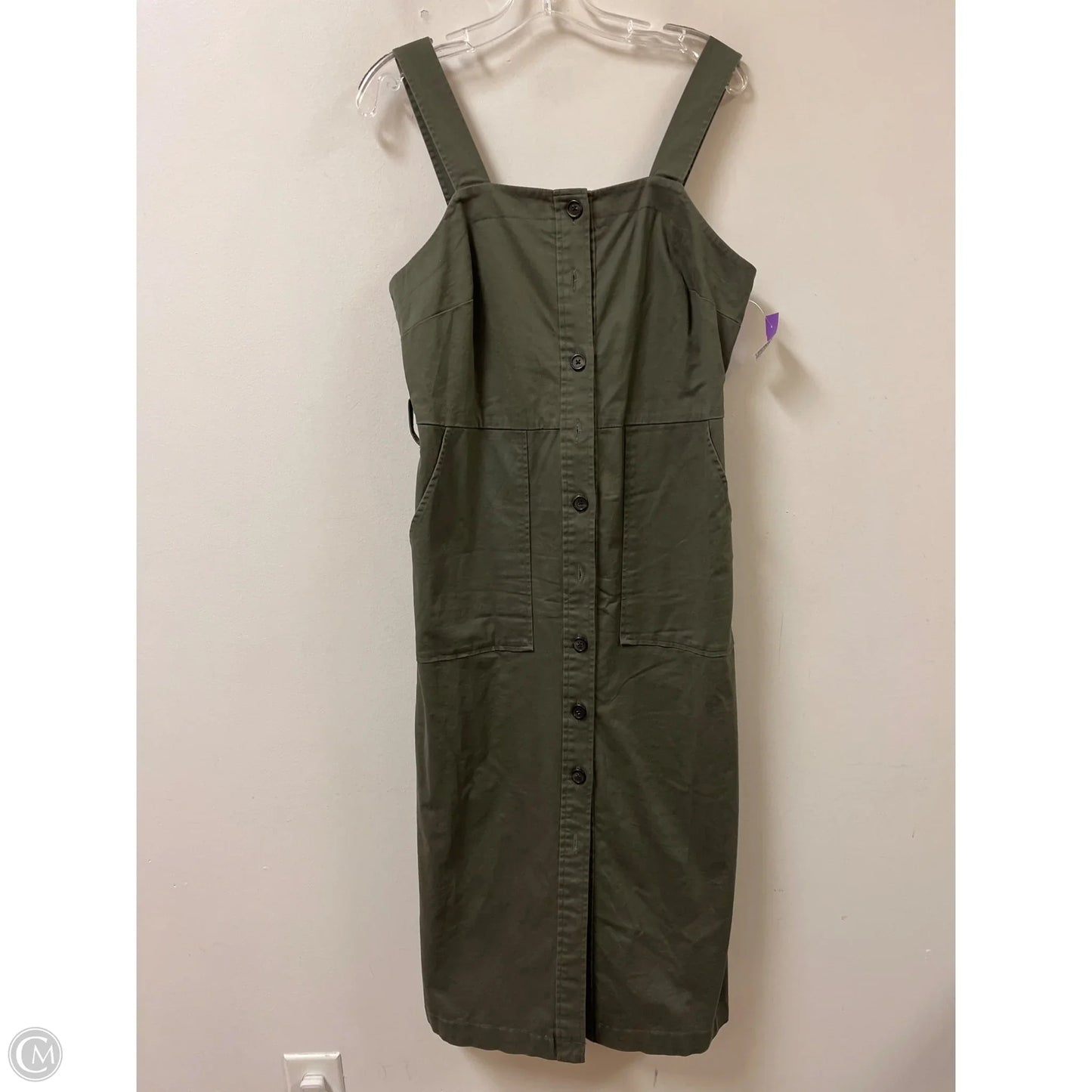 Dress Casual Midi By Universal Thread In Green, Size: M