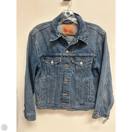 Jacket Denim By Levis In Blue Denim, Size: Xs
