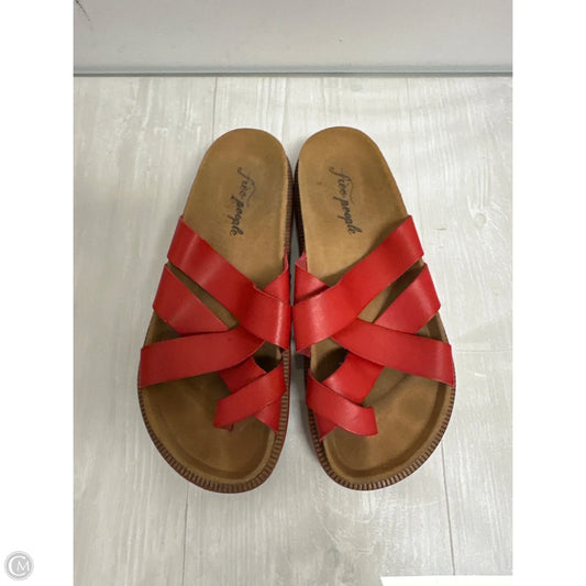 Sandals Flats By Free People In Red, Size: 7.5
