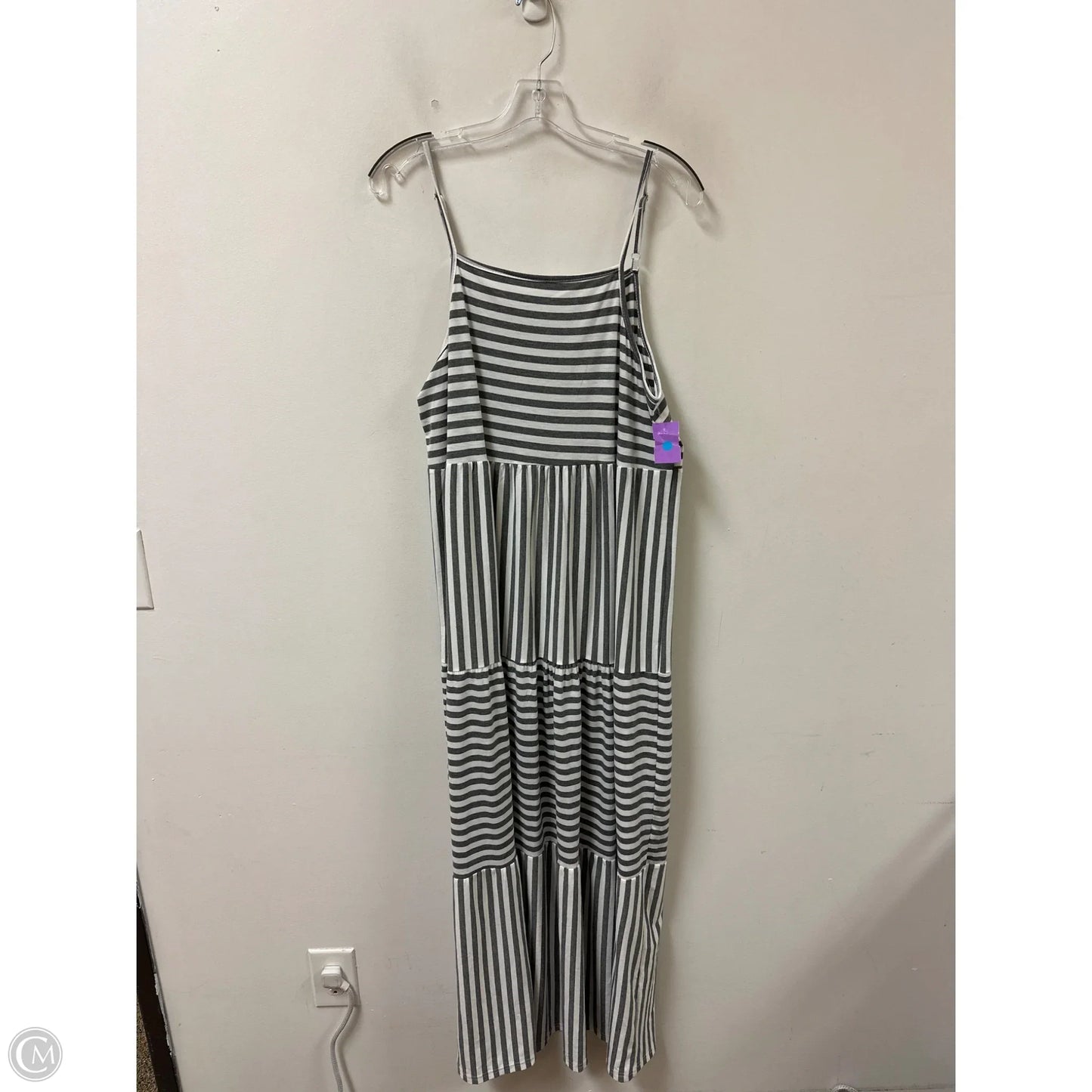 Dress Casual Maxi By Clothes Mentor In Grey, Size: Xl
