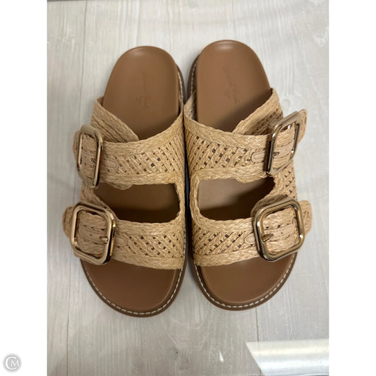 Shoes Flats By Universal Thread In Tan, Size: 7