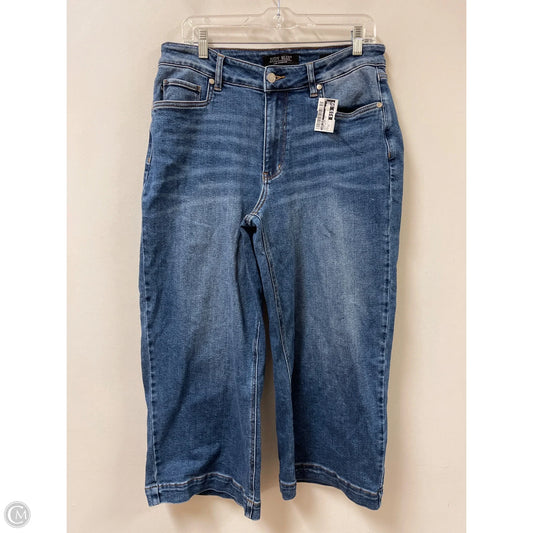 Jeans Wide Leg By Judy Blue In Blue Denim, Size: 14