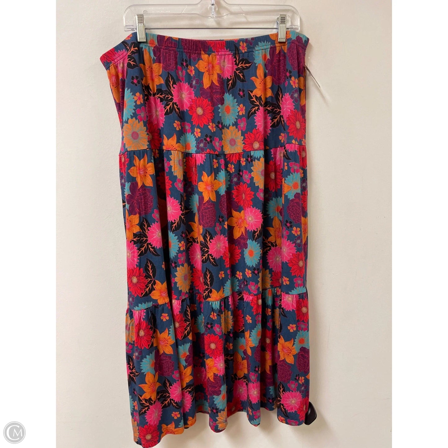 Skirt Maxi By Johnny Was In Floral Print, Size: 16