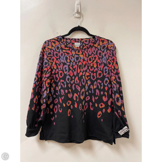 Sweater By Chicos In Animal Print, Size: M