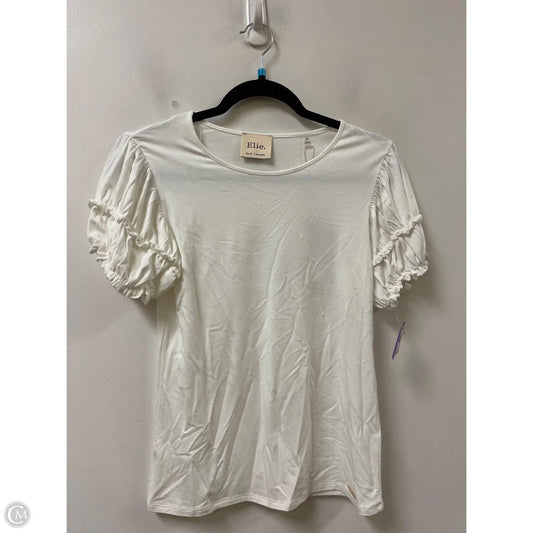 Top Short Sleeve By Elie Tahari In White, Size: S