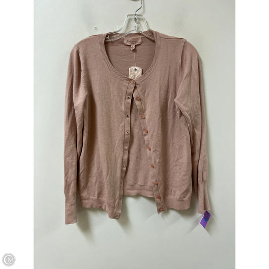 Sweater Cardigan By Philosophy In Pink, Size: L
